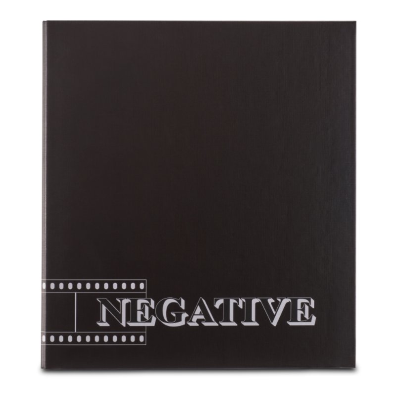 NEGATIVES FOLDER 4 RING 39MM BLACK