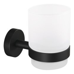TESA MOON BLACK Noir, Blanc Support de brosse à dent monté au mur