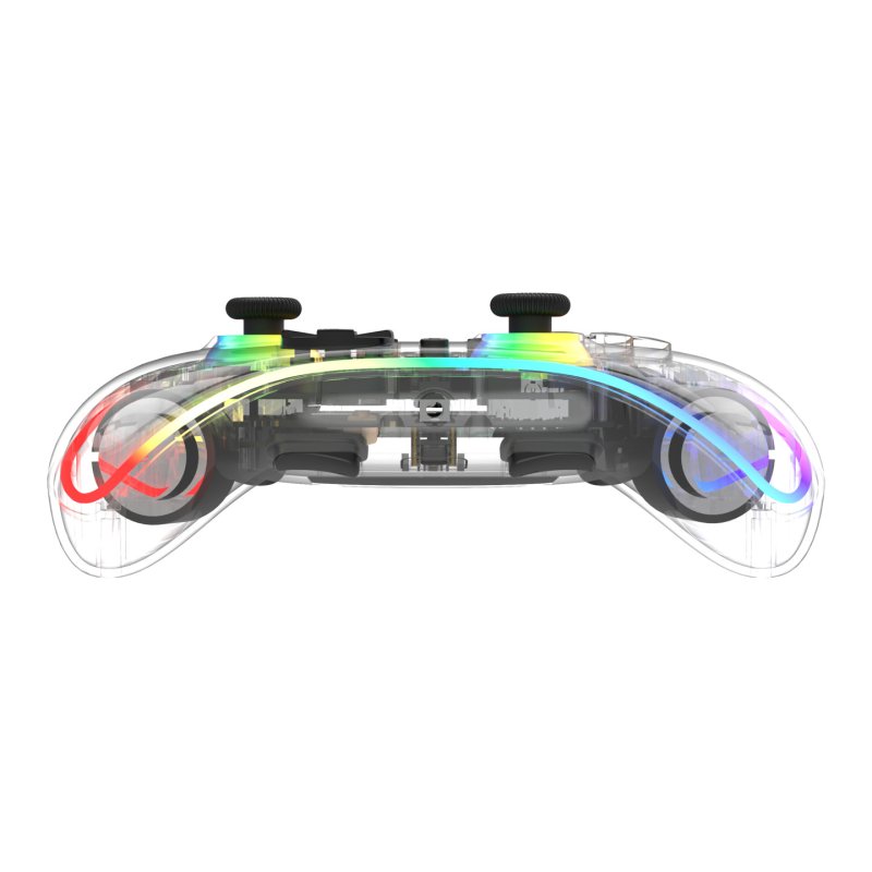 Deltaco Gaming GAM-198-T Gaming Controller Transparent Bluetooth/USB Gamepad Nintendo Switch, Nintendo Switch 2,
