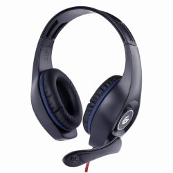 gembird Gaming-Headset Lautstärkereg, blau-schwarz, 3,5 mm