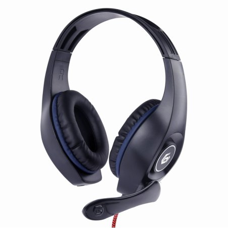 Gembird GHS-05-B casque Avec fil Arceau Gaming Noir, Bleu
