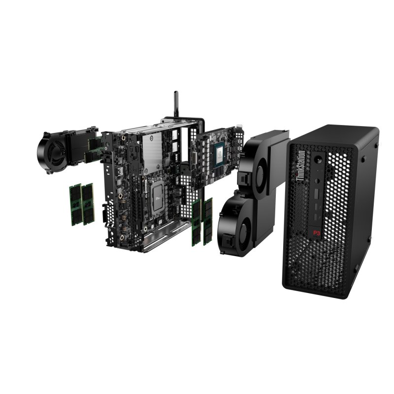 Lenovo ThinkStation P3 Ultra SFF Intel Core™ i7 i7-13700K 32 Go DDR5-SDRAM 512 Go SSD Ubuntu Linux Station de travail
