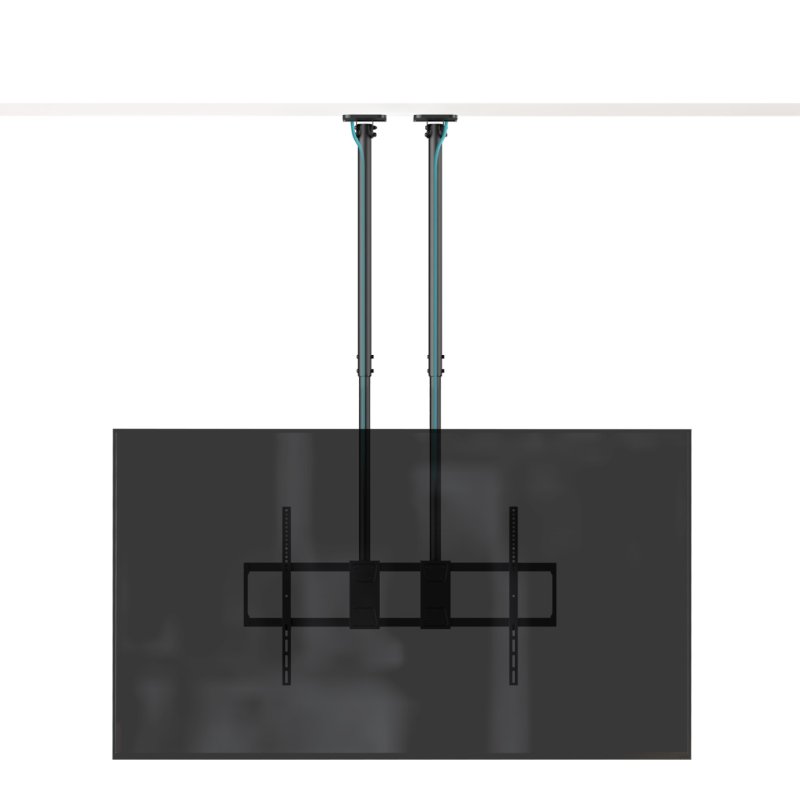 SOPORTE TECHO DOBLE MASTIL TOOQ LPCE11120TSLI-B 60-120" NEGRO
