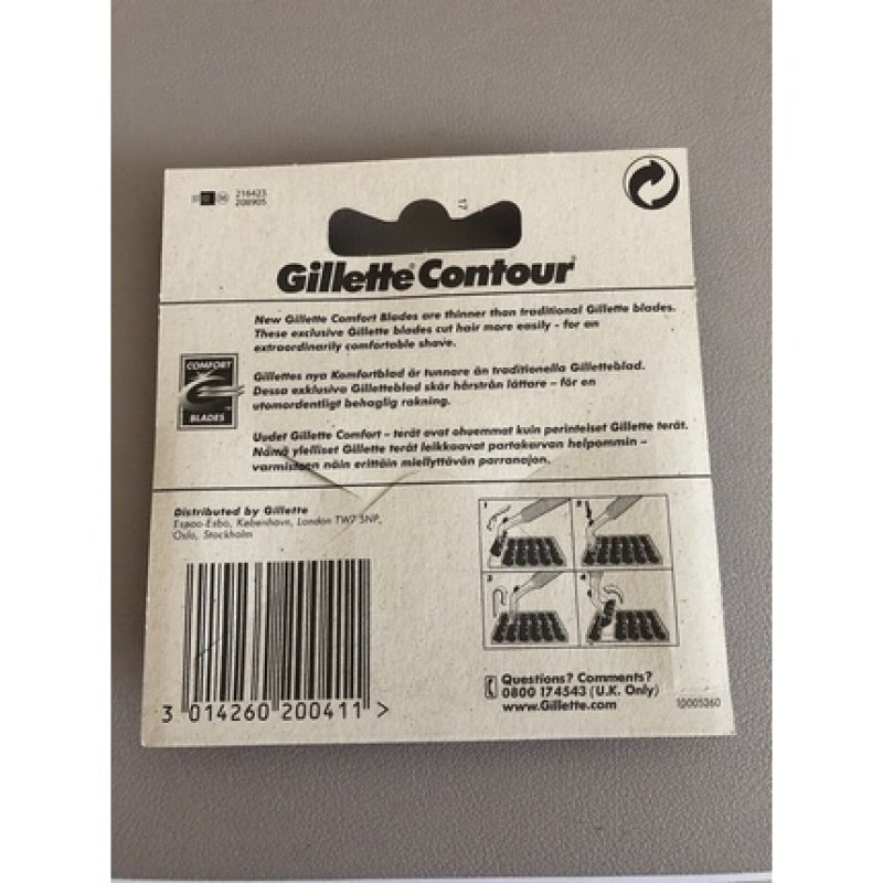 Gillette Contour Razor Blades