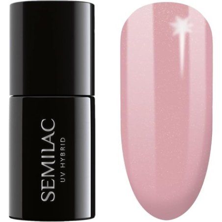 SEMILAC 376 Shimmer Stone Pink Diamond Nail UV Gel Polish 7ml