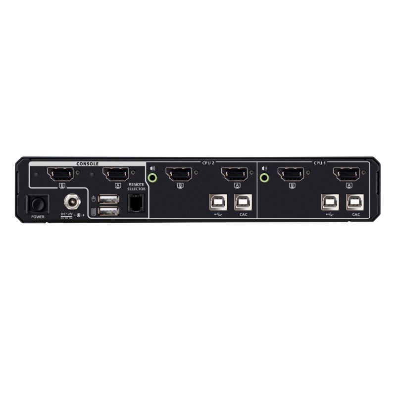ATEN 2-Port USB 5K DisplayPort/HDMI Dual Display Universal Secure KVM Switch with Card Reader (PSD PP V4.0 Compliant)
