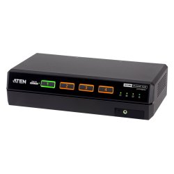 ATEN 4-Port USB 5K DisplayPort/HDMI Dual Display Universal Secure KVM Switch (PSD PP V4.0 Compliant)