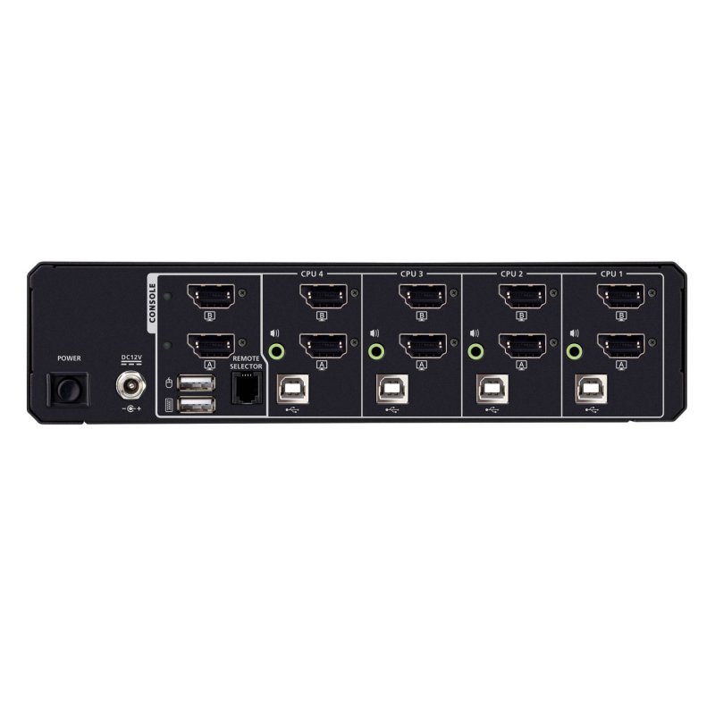 ATEN 4-Port USB 5K DisplayPort/HDMI Dual Display Universal Secure KVM Switch (PSD PP V4.0 Compliant)