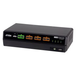 ATEN CS1144DPH4C-AT-G commutateur écran, clavier et souris Noir