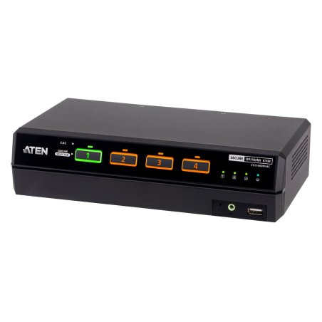 ATEN CS1144DPH4C KVM USB 5K DP HDMI 4P KVM SECURE ECRAN DOUBLE AVEC CARD READER