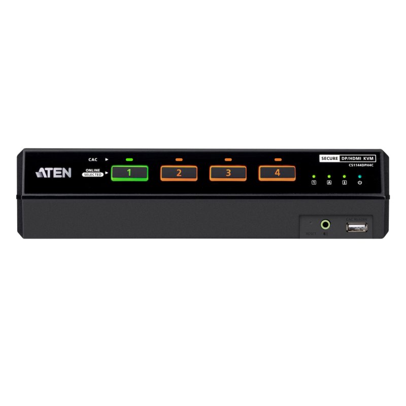ATEN CS1144DPH4C-AT-G commutateur écran, clavier et souris Noir