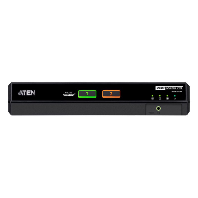 ATEN CS1182DPH4-AT-G commutateur écran, clavier et souris Noir