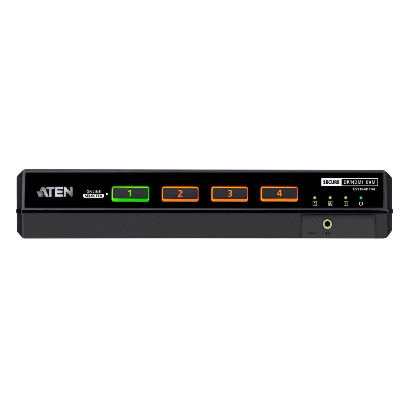 ATEN CS1184DPH4 KVM USB 5K DP HDMI 4P KVM SECURE ECRAN SIMPLE