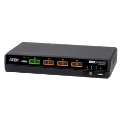 ATEN 4-Port USB 5K DisplayPort/HDMI Single Display Universal Secure KVM Switch with Card Reader (PSD PP V4.0 Compliant)