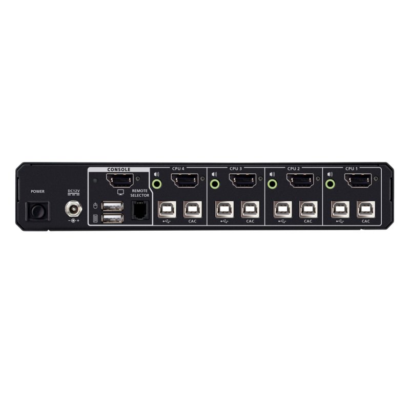 ATEN 4-Port USB 5K DisplayPort/HDMI Single Display Universal Secure KVM Switch with Card Reader (PSD PP V4.0 Compliant)