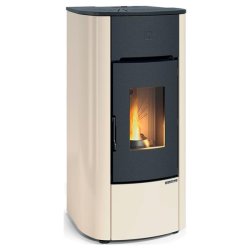 1297000-POELE A GRANULES ANGELICA EVO - IVOIRE *