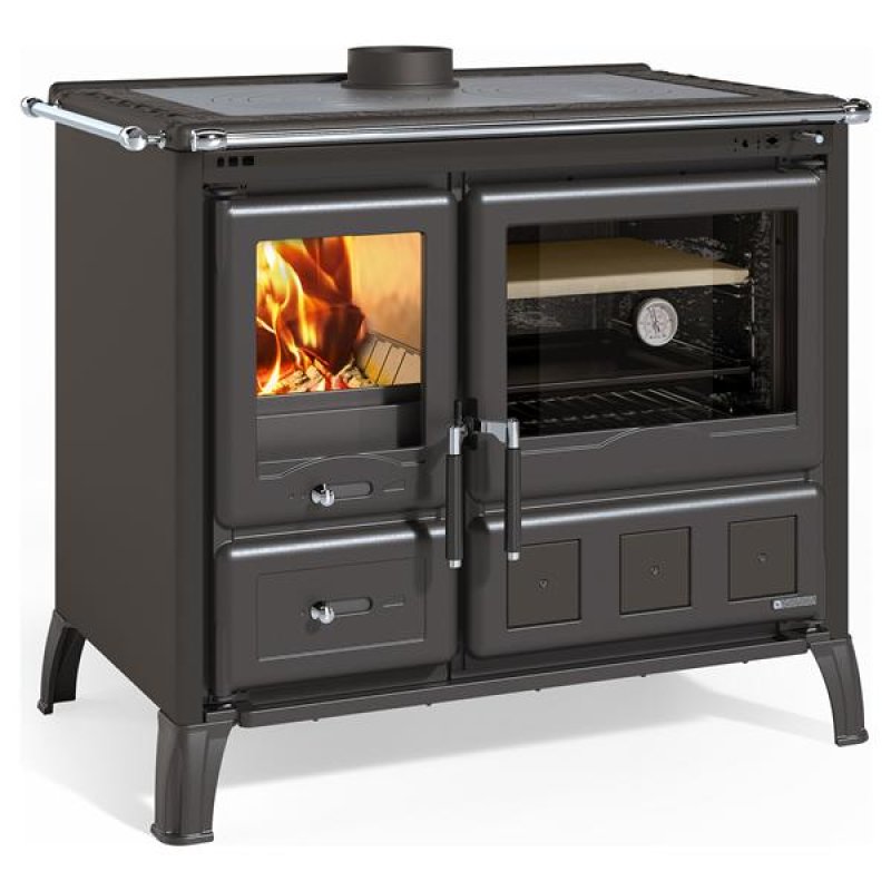 3007230-CUISINIERE A BOIS - GARDENIA XXL STEEL - NEAN *