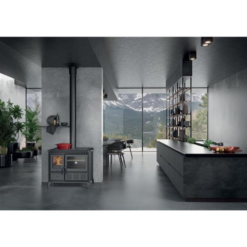 3007230-CUISINIERE A BOIS - GARDENIA XXL STEEL - NEAN *
