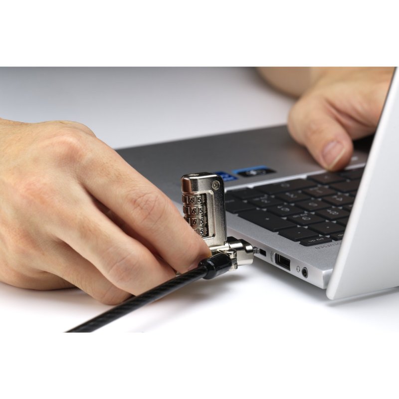 UNIVERSAL 3IN1 2.0 COMBINATION LAPTOP LOCK SERIALIZED 25-PACK