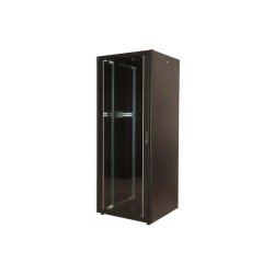 Rack in Kit 42U 800x1200 glass, pan, 2 sides, 4 Mts, blk