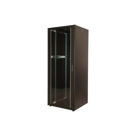 Rack in Kit 42U 800x1200 glass, pan, 2 sides, 4 Mts, blk