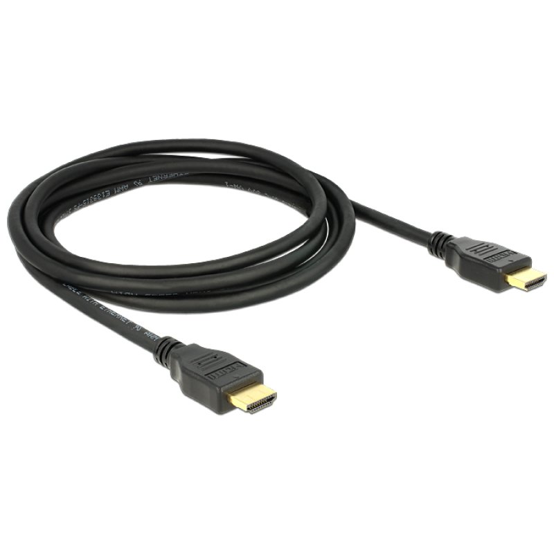 DeLOCK 84714 câble HDMI 2 m HDMI Type A (Standard) Noir