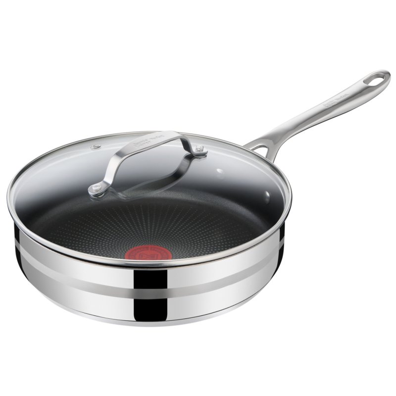 Schmorpfanne by Jamie Oliver Cook Smart (edelstahl, Ø 25cm, mit Glas-Deckel)