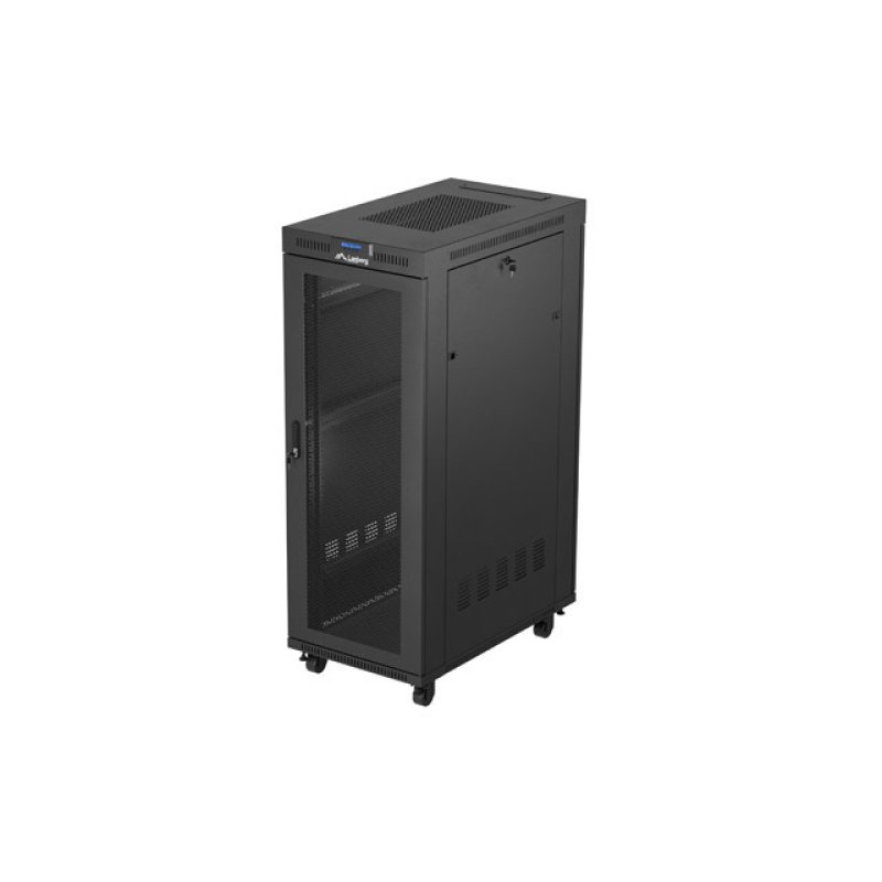 ARMARIO LANBERG RACK 19" 32U 600X1000 FLAT PACK PUERTA PERFORADA DISPLAY LCD BK