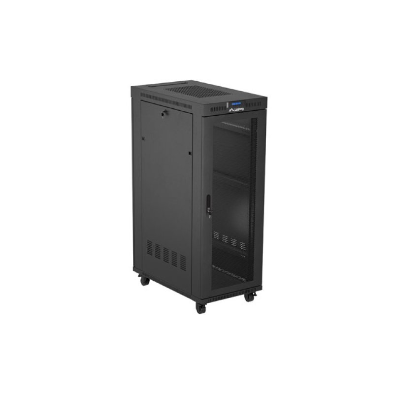 ARMARIO LANBERG RACK 19" 32U 600X1000 FLAT PACK PUERTA PERFORADA DISPLAY LCD BK