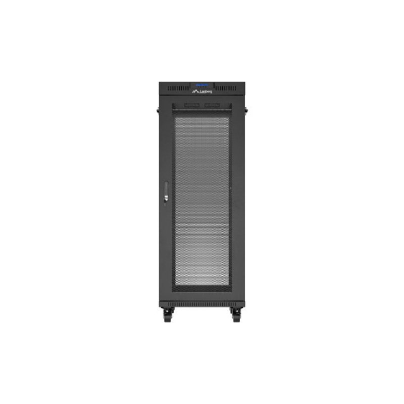 ARMARIO LANBERG RACK 19" 32U 600X1000 FLAT PACK PUERTA PERFORADA DISPLAY LCD BK