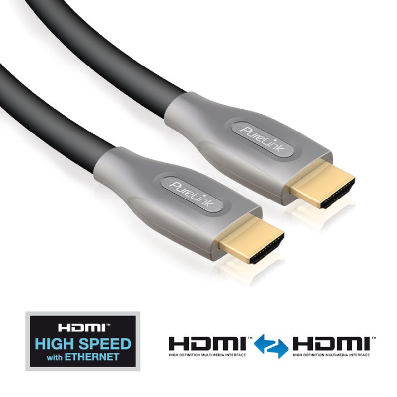 PureLink 15m, HDMI - HDMI câble HDMI HDMI Type A (Standard) Noir