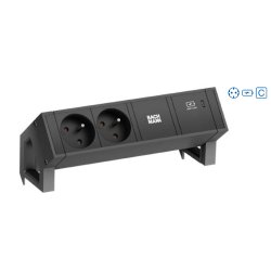 Bachmann Desk 2 power extension 2 AC outlet(s) Indoor Black