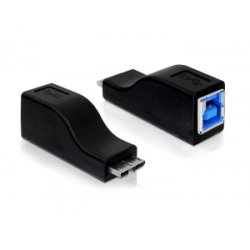 Delock Adapter micro USB 3.0-B Stecker zu USB 3.0-B Buchse