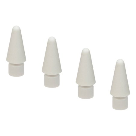 Tucano Ersatzspitze für Apple Pencil (1. Gen / 2. Gen), Weiß, 4er-Pack, MA-STYTIPSET-W