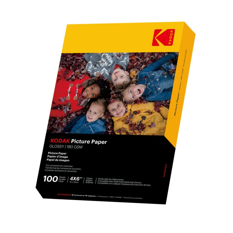 Kodak 180gsm 9.1mil Glossy 4/6x100