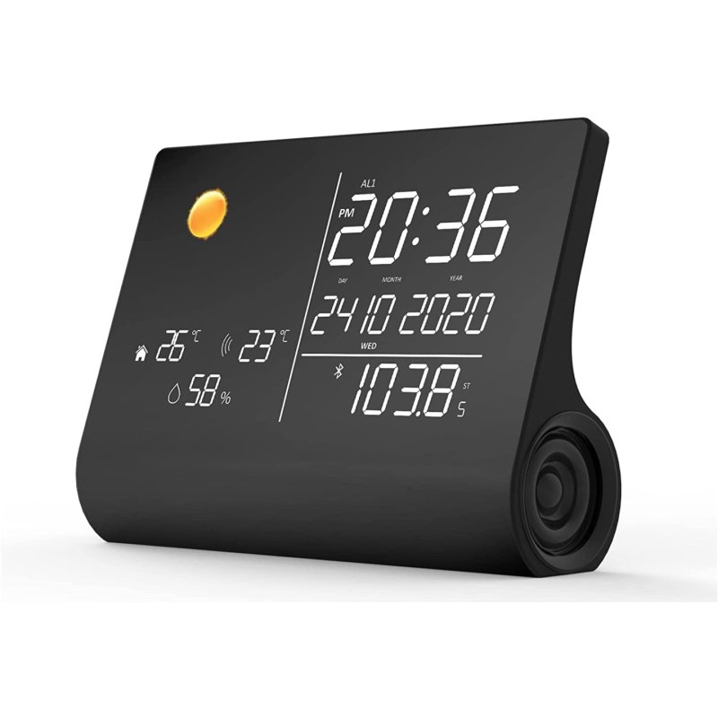 Nasa WSP1300 Black Weather Station/Speaker BT