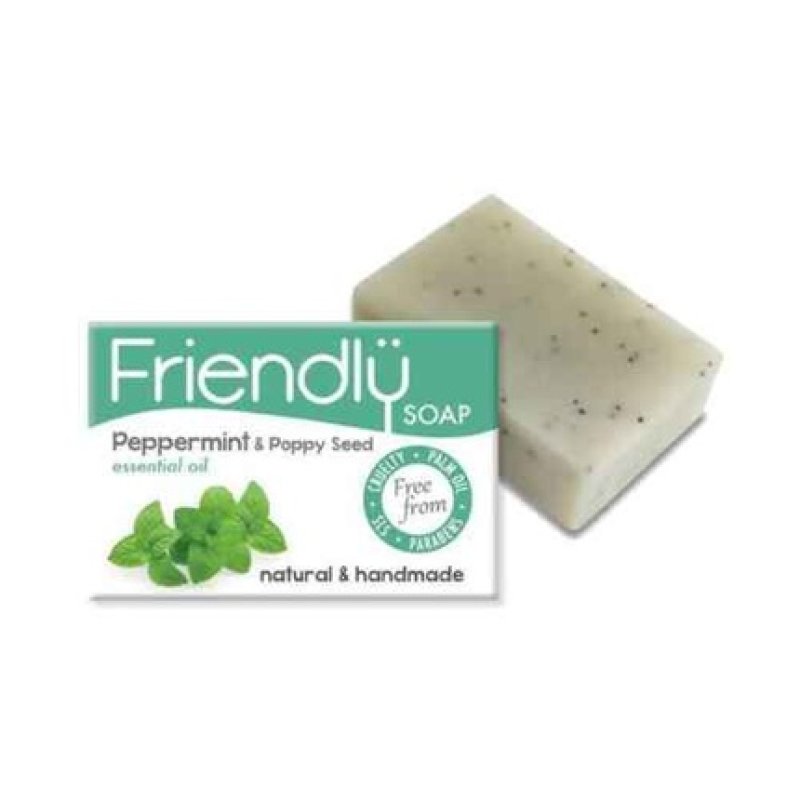 Friendly Soap Naked and Natural Peppermint Soap 7 x 95g - Pack of 2