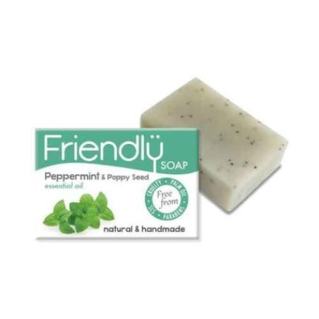 Friendly Soap Naked and Natural Peppermint Soap 7 x 95g - Pack of 2