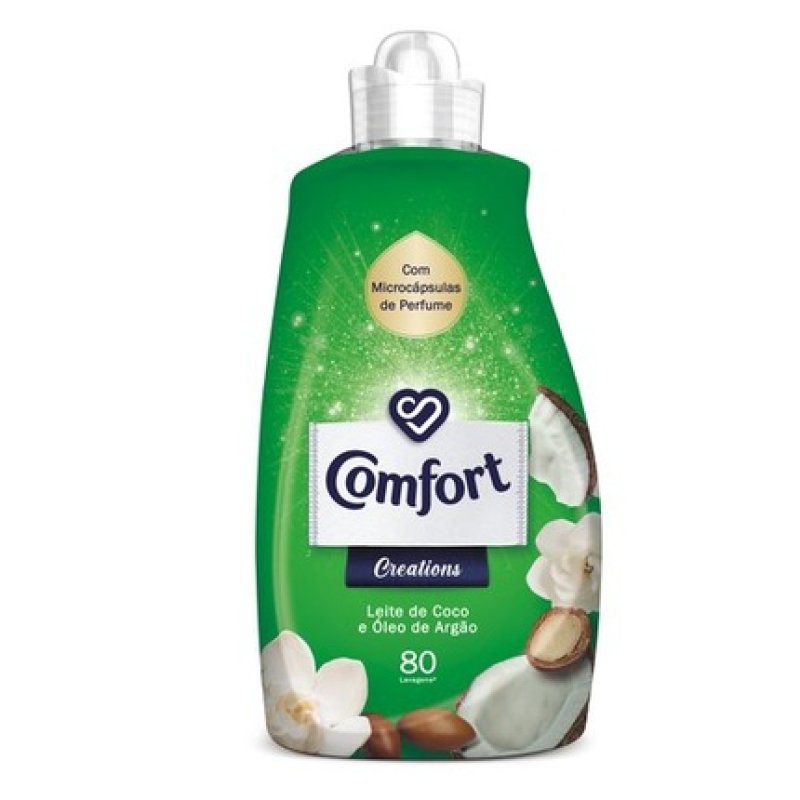 Comfort Fabric Softener Creations Concentrated Coconut Milk And Argan Oil 80 Doses 176 Liters