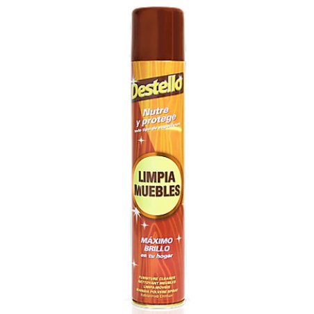 Destello Furniture Cleaner Aerosol Nourishes And Protects Spray 300 Milliliters