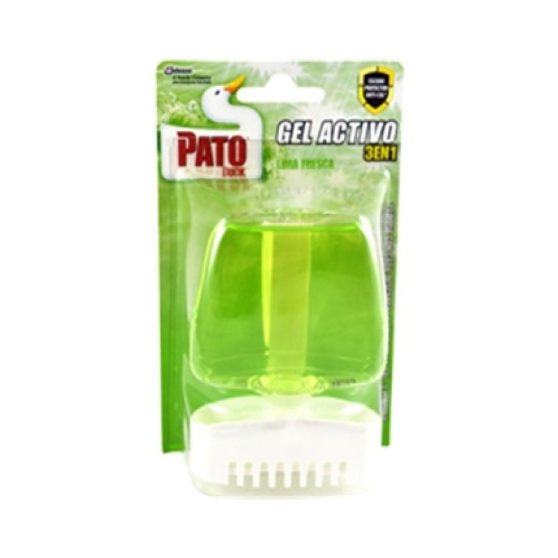 Pato Toilet Block Gel Diffuser 3 In 1 Fresh Lime 1 Unit 55 Milliliters