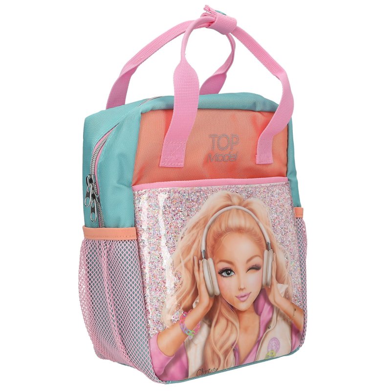 Topmodel - TOPModel Backpack MUSIC - Pink, Apricot, Turquoise - Small