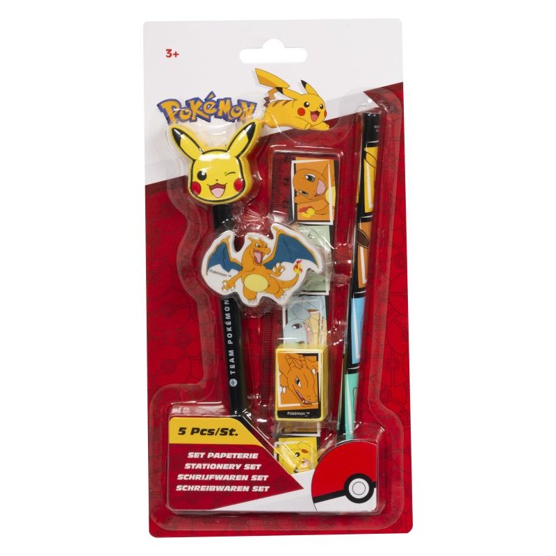 Pokémon 70429 coffret cadeau de stylos et crayons Stylo à bille Crayon à la mine de graphite Blister