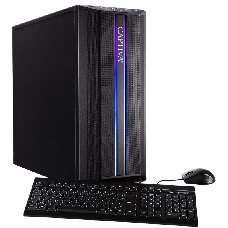 CAPTIVA Power Starter R69-384 AMD Ryzen™ 5 5600G 16 Go DDR4-SDRAM 500 Go SSD Bureau PC Noir