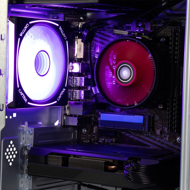 Captiva PC Advanced Gaming R92-300 AMD Ryzen 7 5700X, 32GB DDR4 RAM, Nvidia Geforce RTX 5060, 2TB M.2 , Windows 11 Home