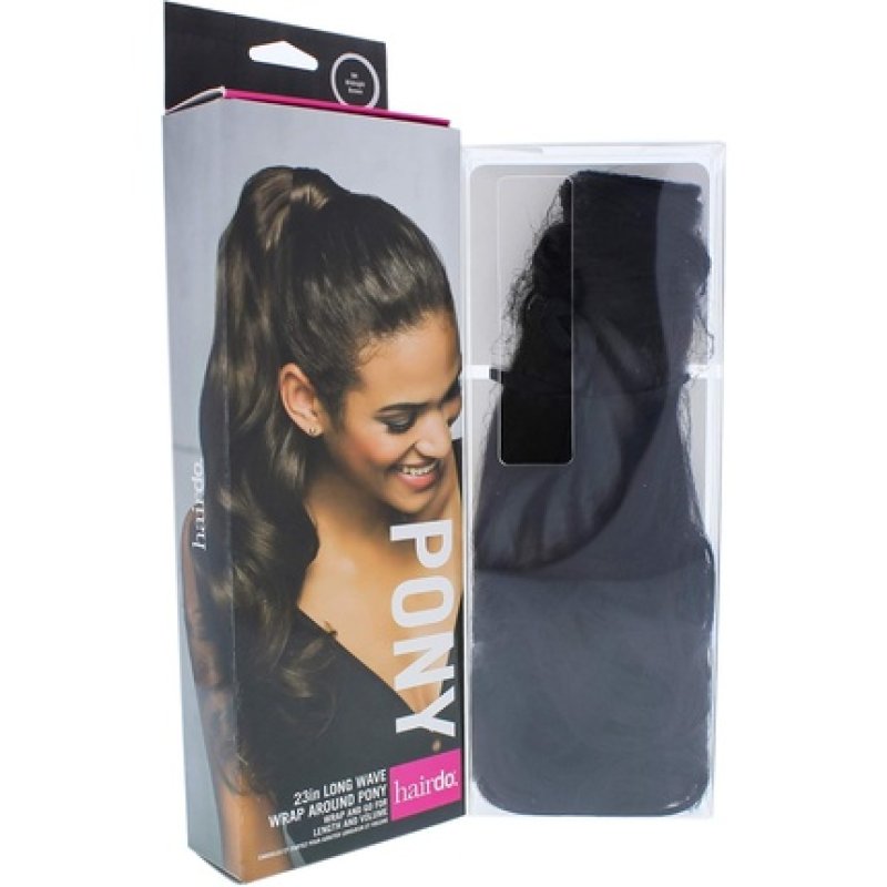 23 Inch Wrap Around Pony Extension By Jessica Simpson R4 Midnight Brown