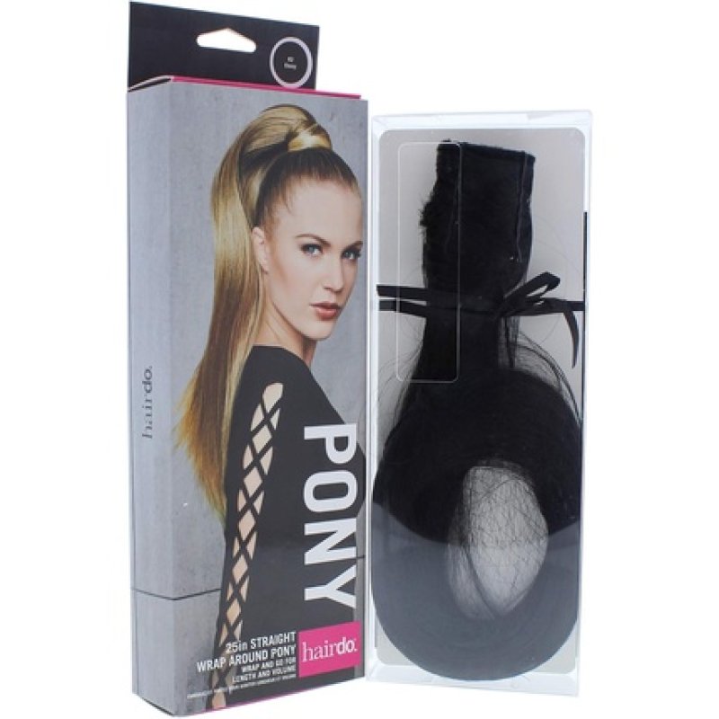 Straight Wrap Around Pony R2 Ebony By Hairdo For Women 25 Inch Hair Extension