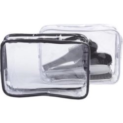 Toilet Bag Transp Pvc 26.5x18x9 Cm White