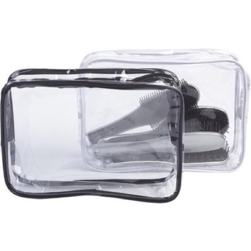 Toilet Bag Transp Pvc 26.5x18x9 Cm White