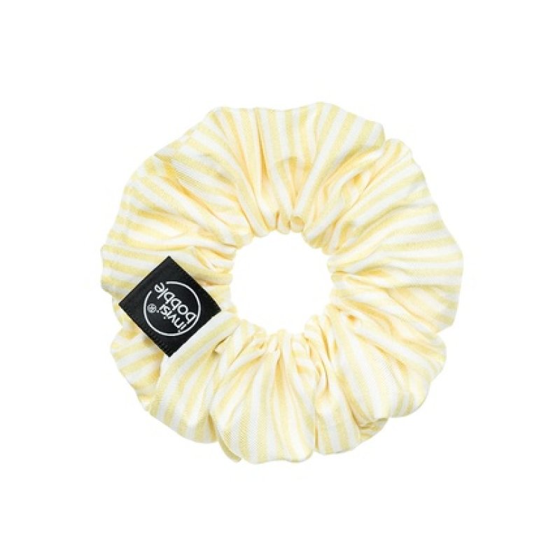Invisibobble Hair Tie Set Fruit Fiesta GNTM Scrunchie Pastel 2 Hair Ties Pink and Yellow for Girls & Women Striped